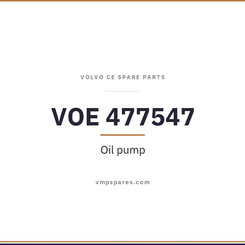 VOE 477547 – Oil pump
