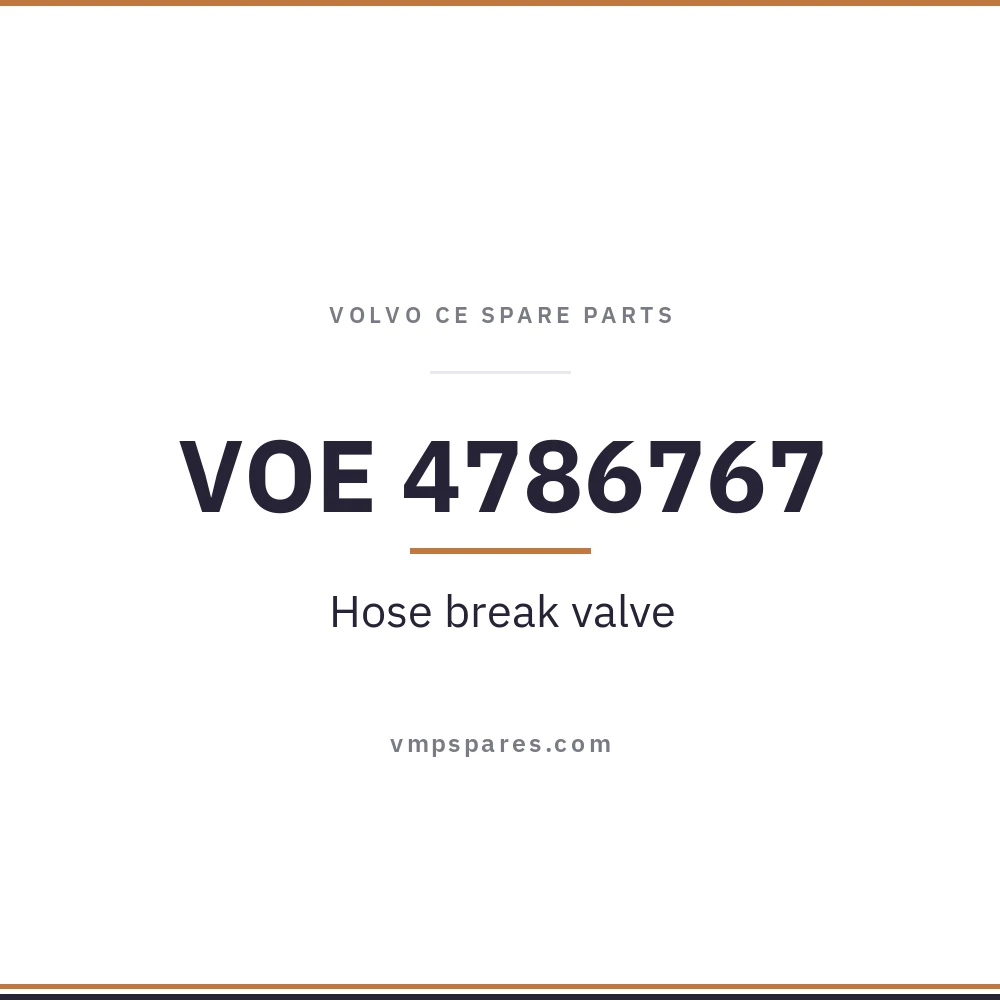 VOE 4786767 – Hose break valve