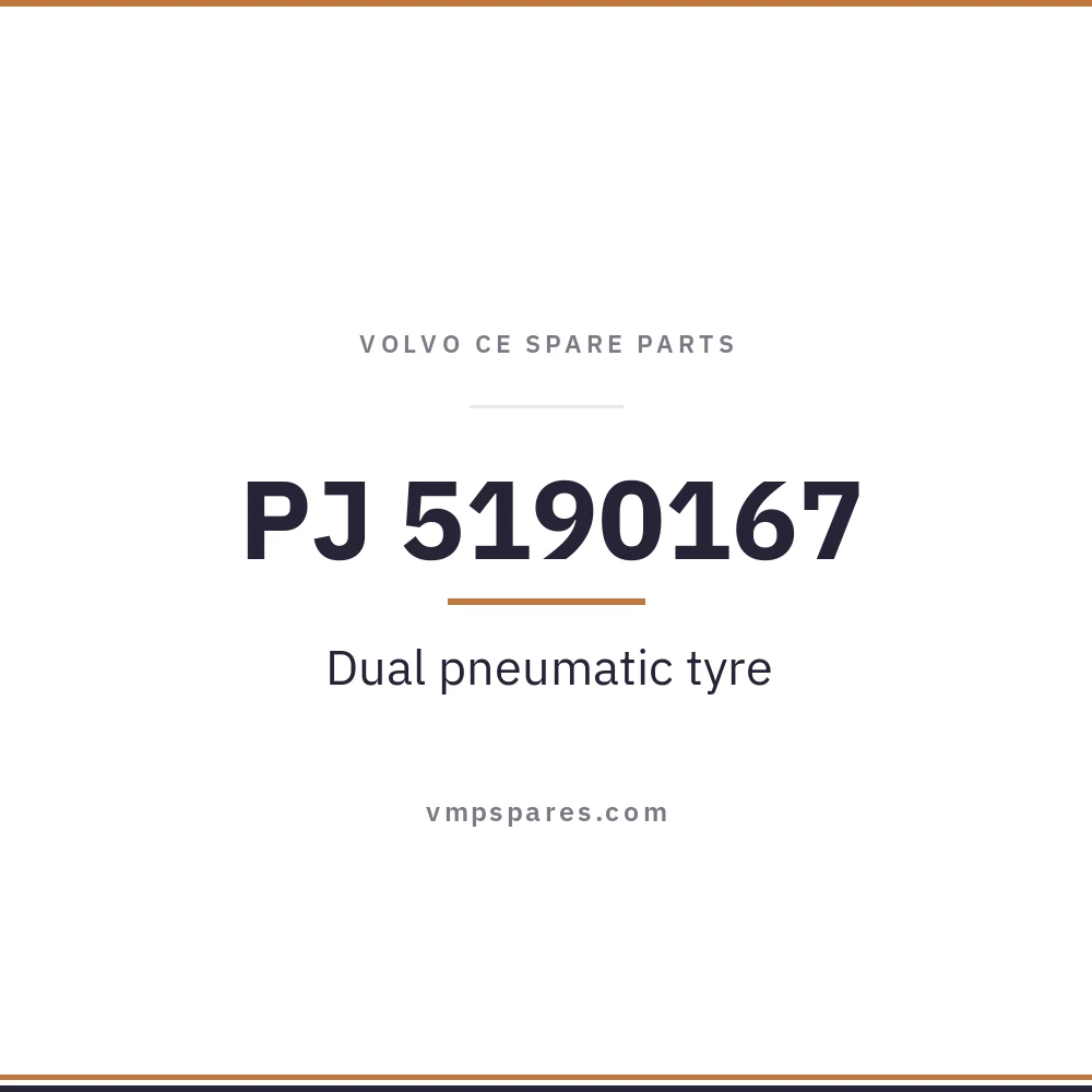 PJ 5190167 – Dual pneumatic tyre
