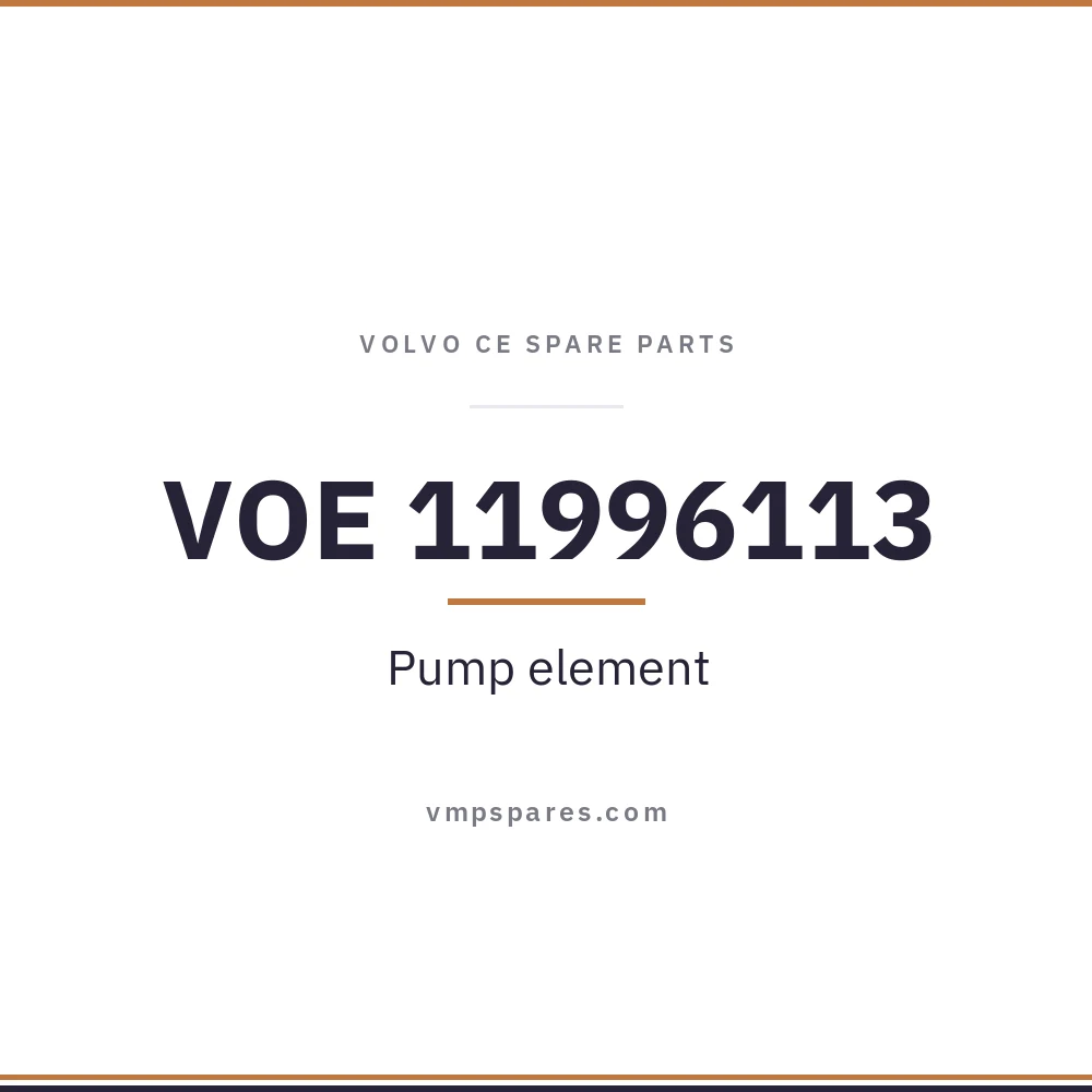 VOE 11996113 – Pump element
