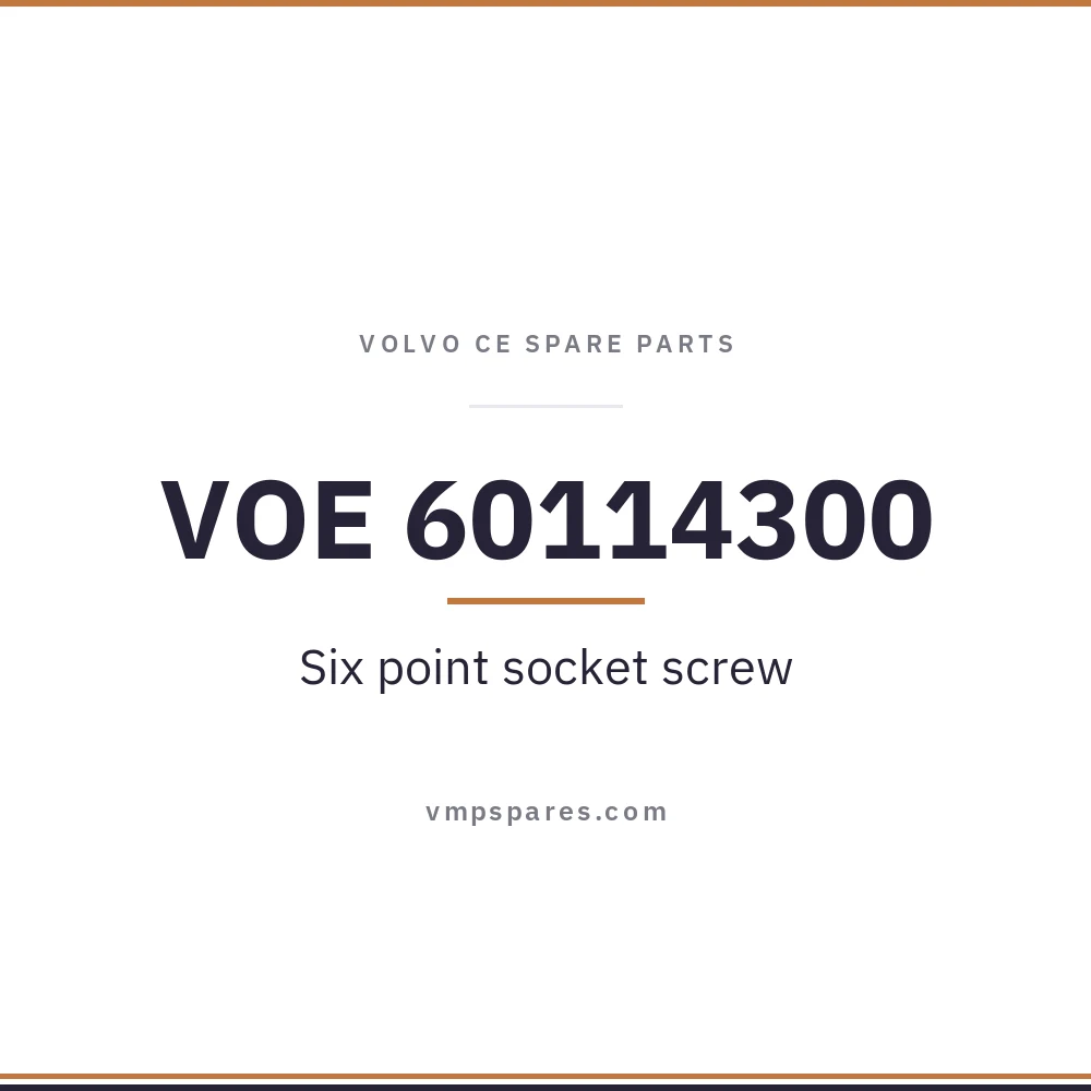 VOE 60114300 – Six point socket screw
