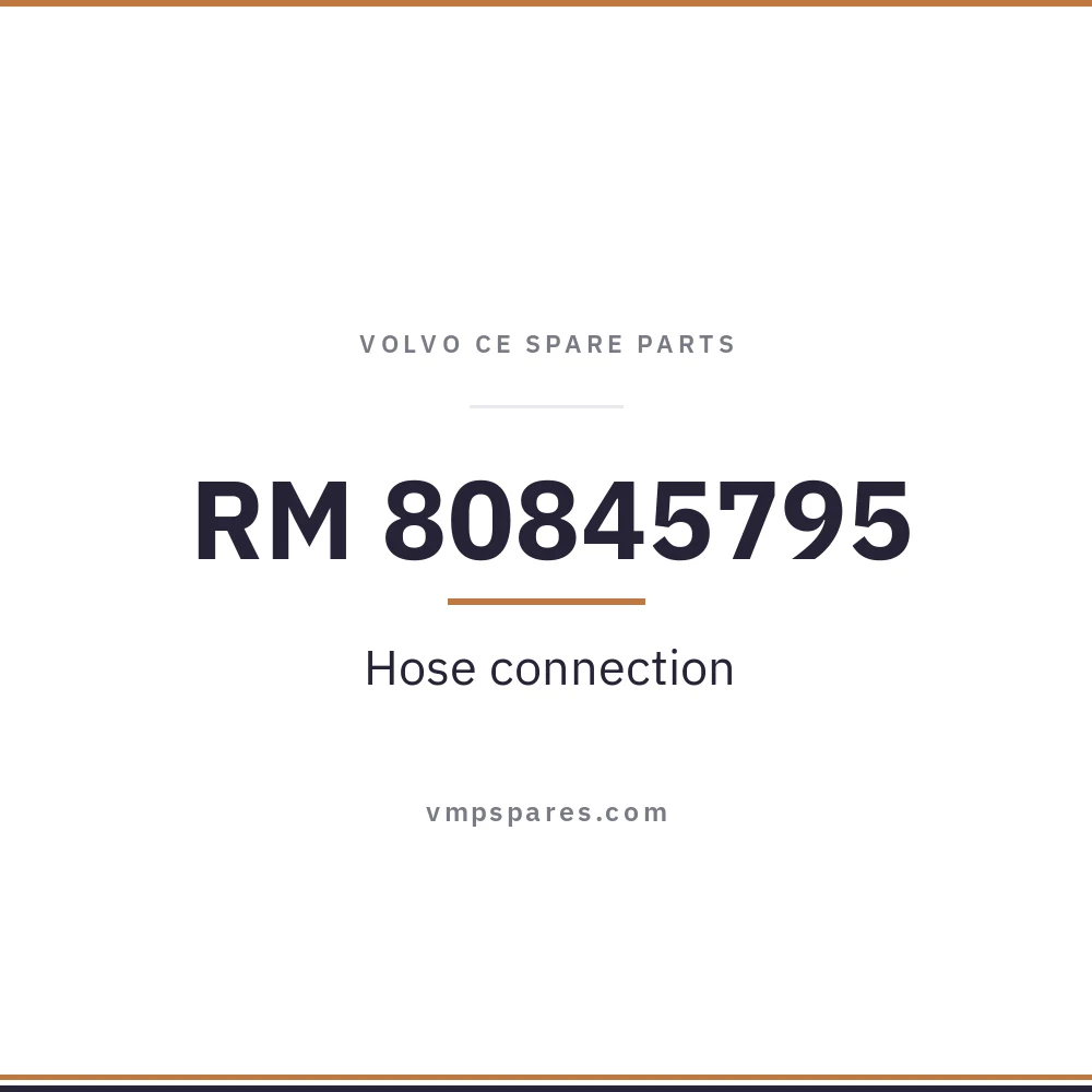 RM 80845795 – Hose connection