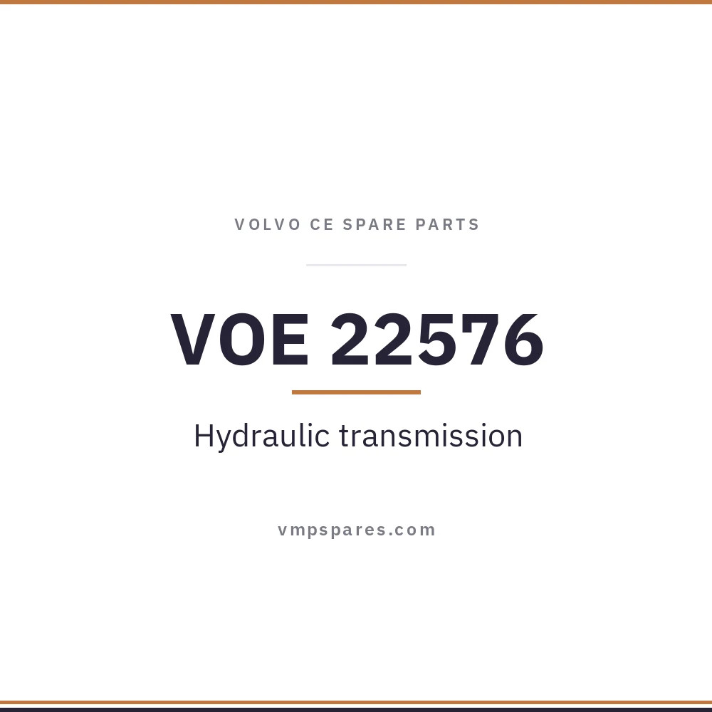 VOE 22576 – Hydraulic transmission