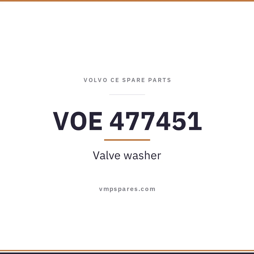 VOE 477451 – Valve washer