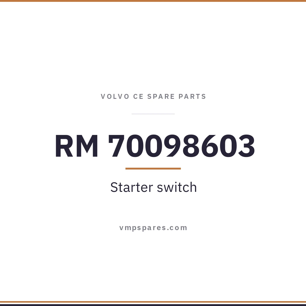 RM 70098603 – Starter switch
