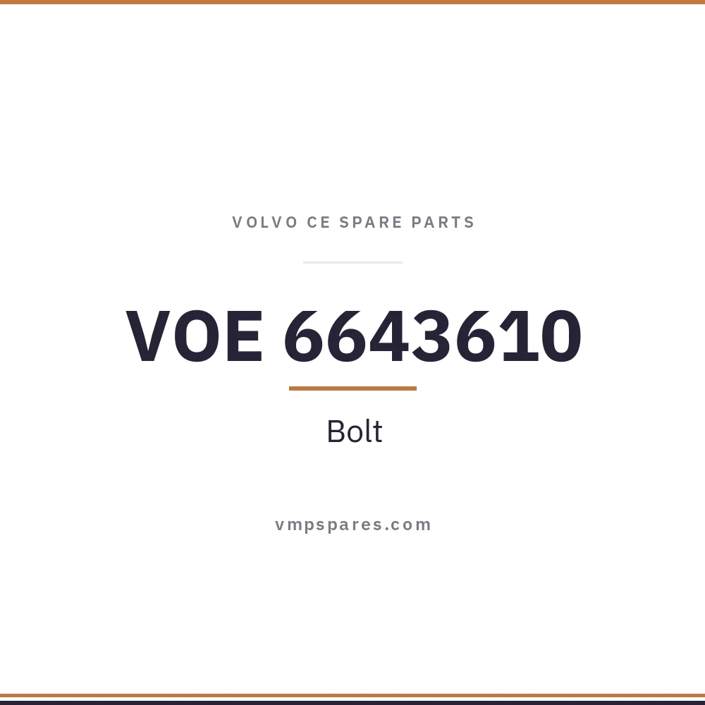 VOE 6643610 – Bolt