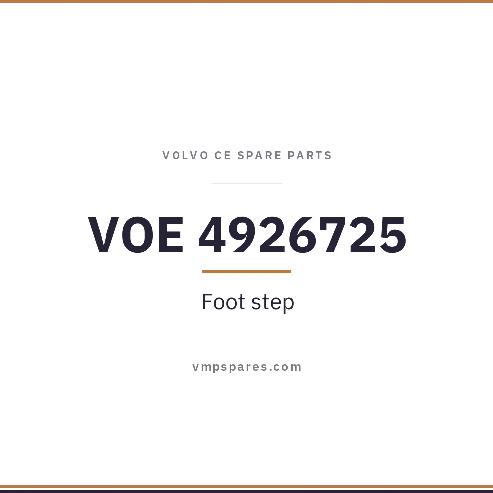 VOE 4926725 – Foot step