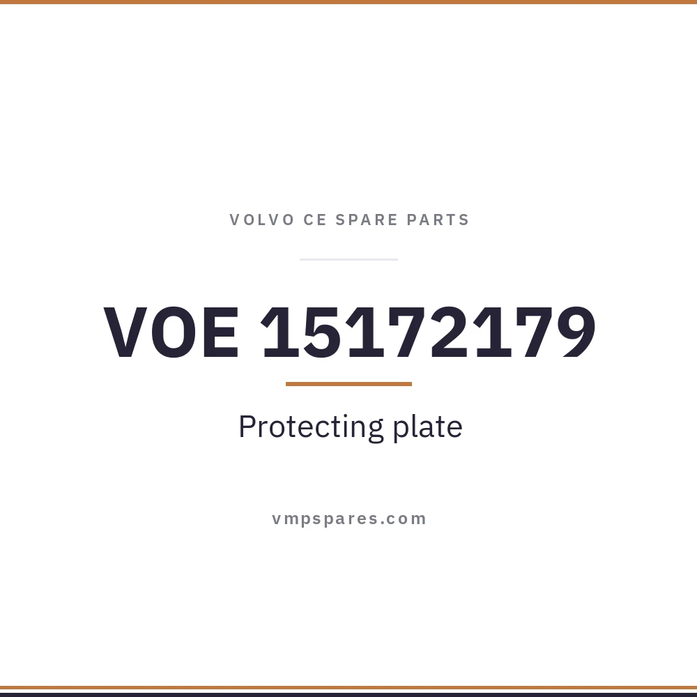 VOE 15172179 – Protecting plate