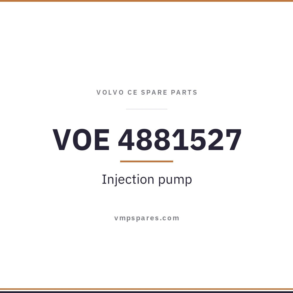 VOE 4881527 – Injection pump