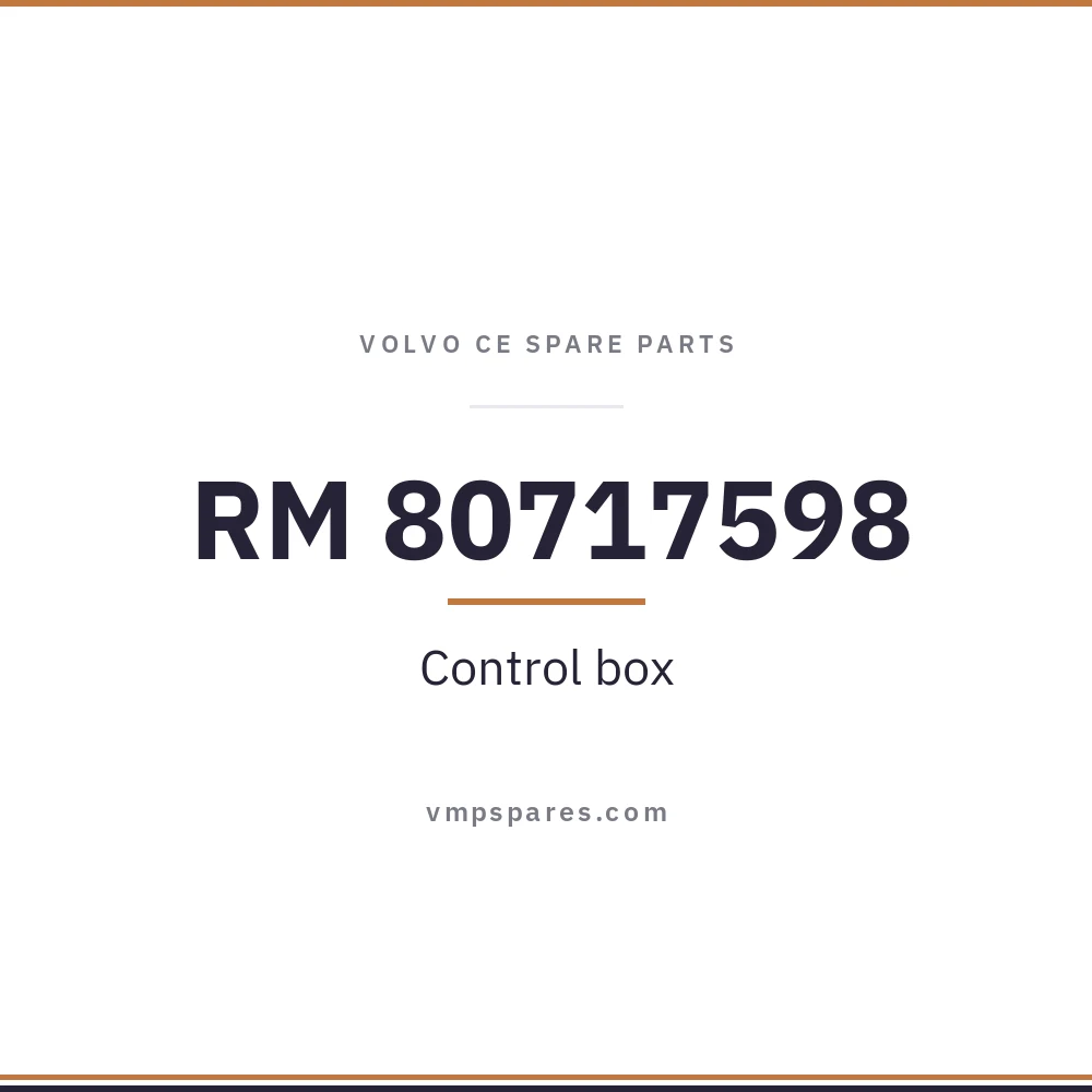 RM 80717598 – Control box