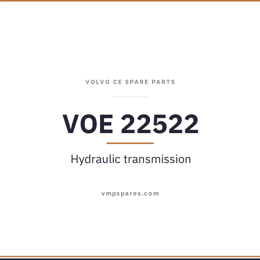 VOE 22522 – Hydraulic transmission