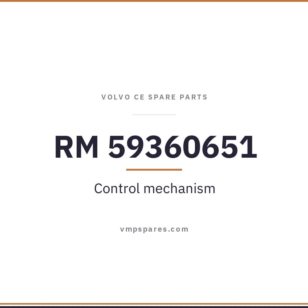 RM 59360651 – Control mechanism