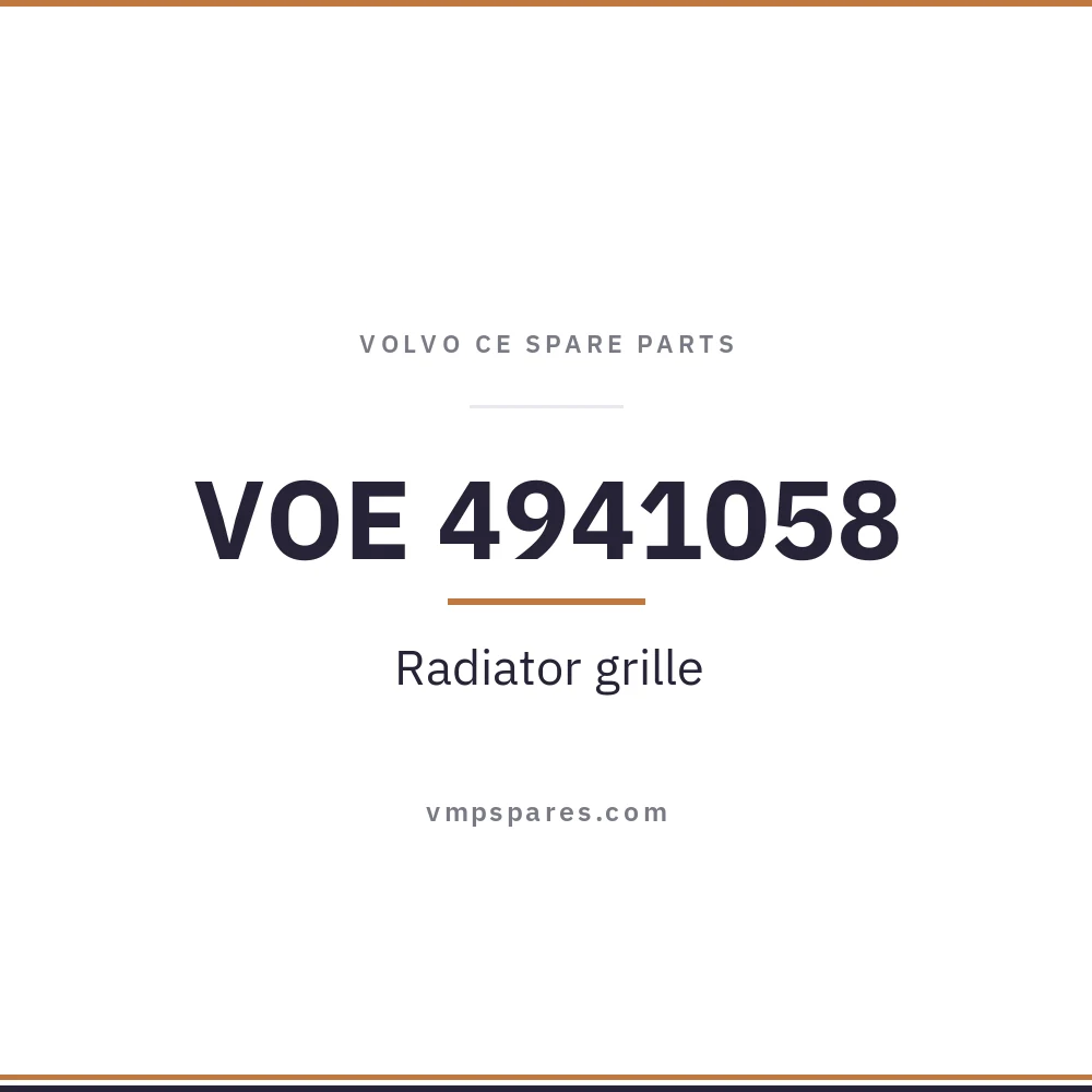 VOE 4941058 – Radiator grille