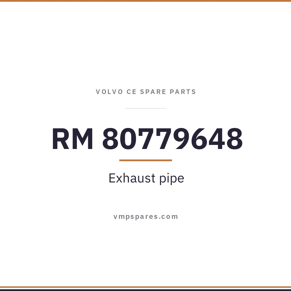 RM 80779648 – Exhaust pipe