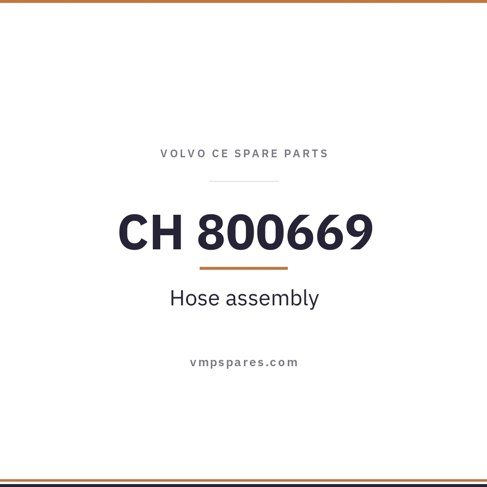 CH 800669 – Hose assembly