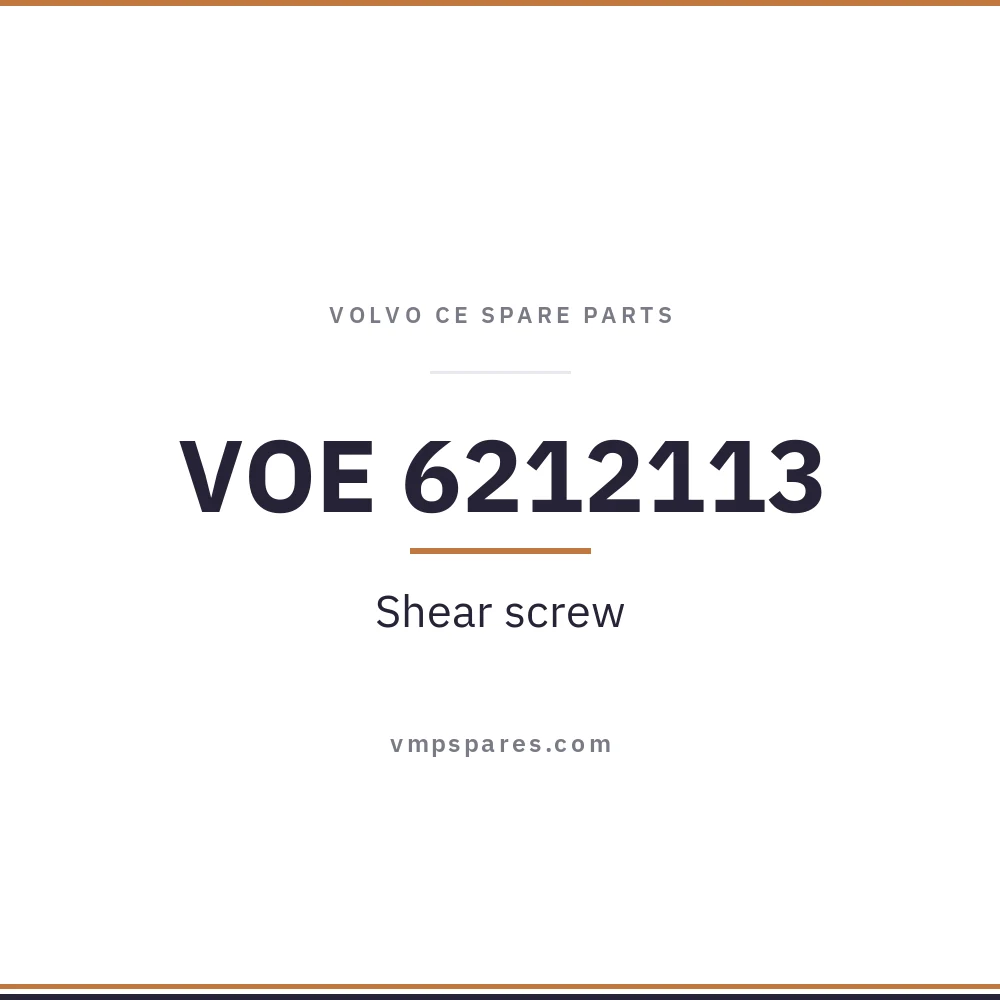 VOE 6212113 – Shear screw