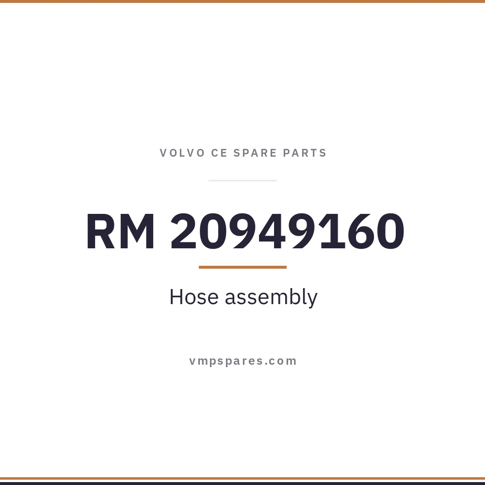 RM 20949160 – Hose assembly