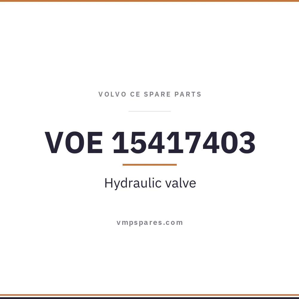 VOE 15417403 – Hydraulic valve