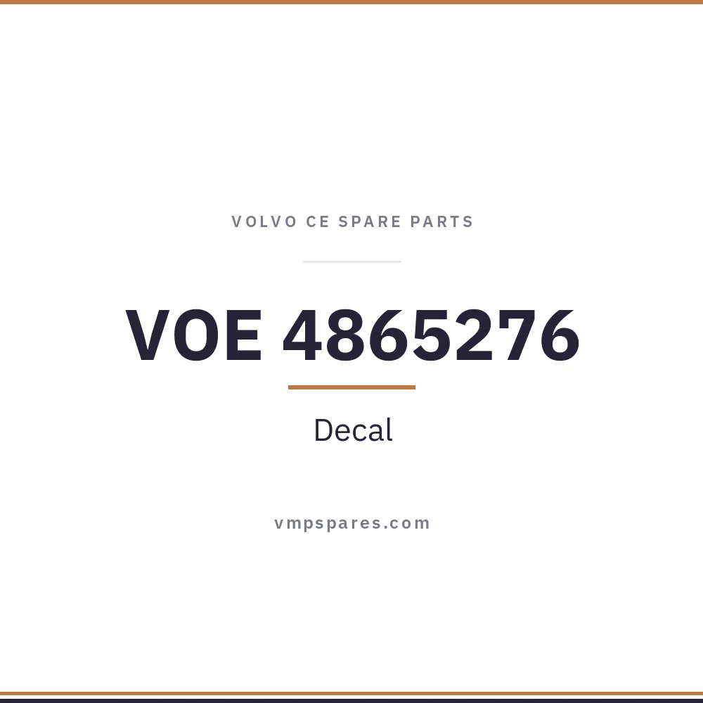 VOE 4865276 – Decal