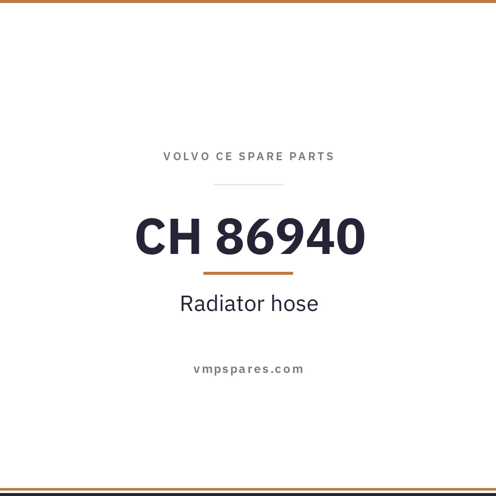 CH 86940 – Radiator hose