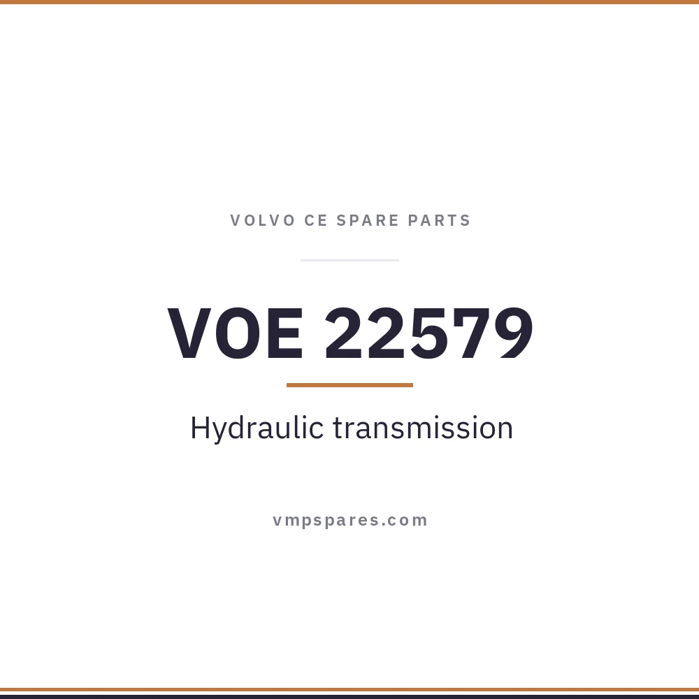 VOE 22579 – Hydraulic transmission