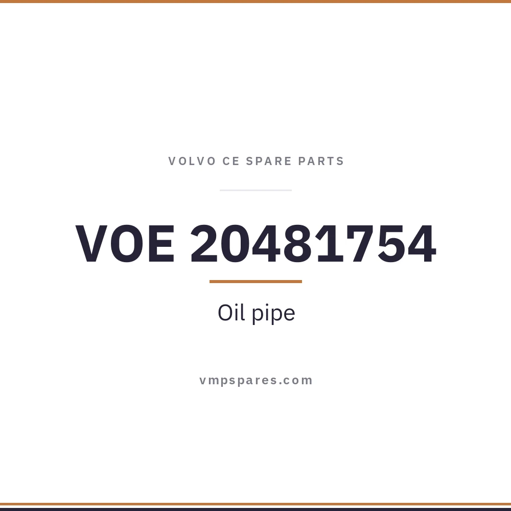 VOE 20481754 – Oil pipe