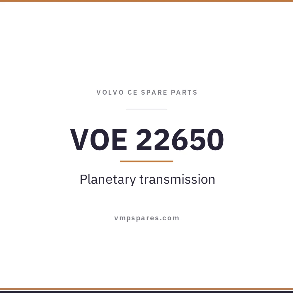 VOE 22650 – Planetary transmission
