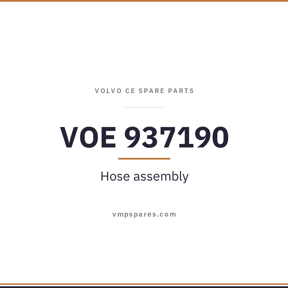 VOE 937190 – Hose assembly