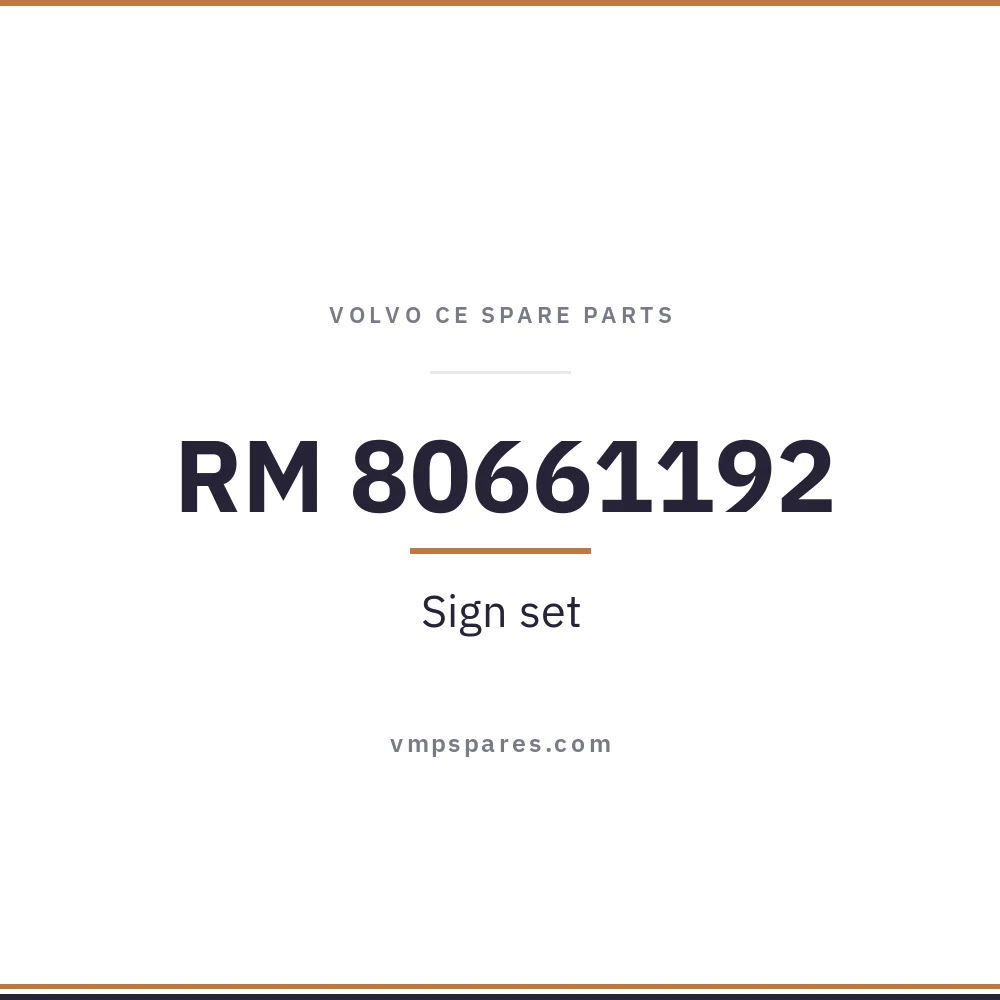RM 80661192 – Sign set