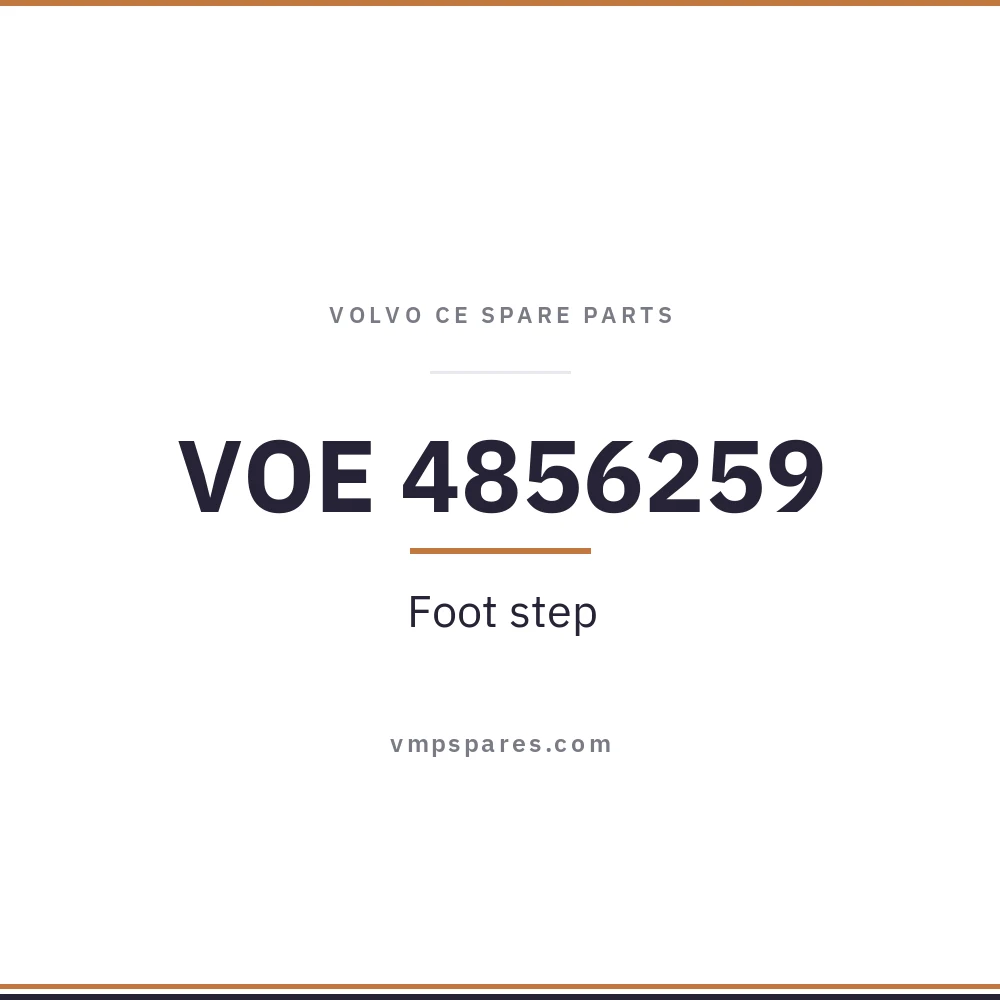 VOE 4856259 – Foot step