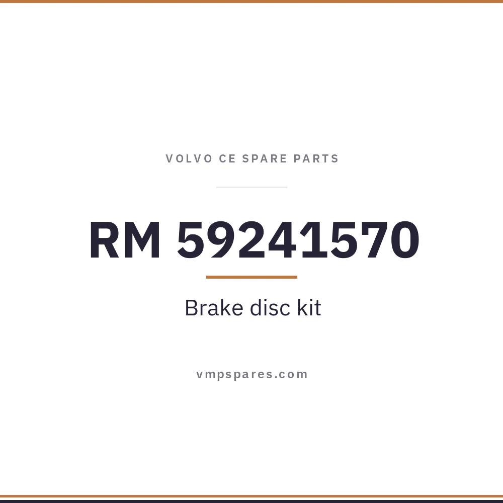 RM 59241570 – Brake disc kit