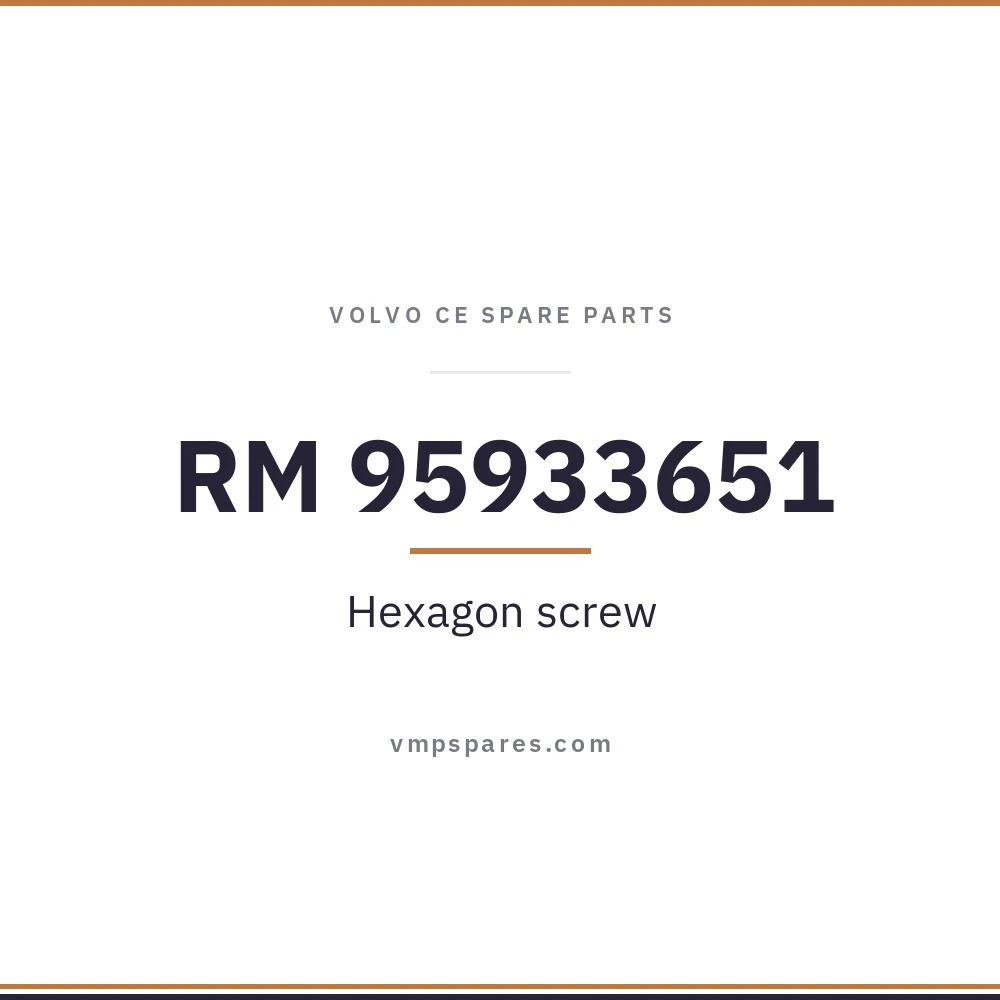 RM 95933651 – Hexagon screw