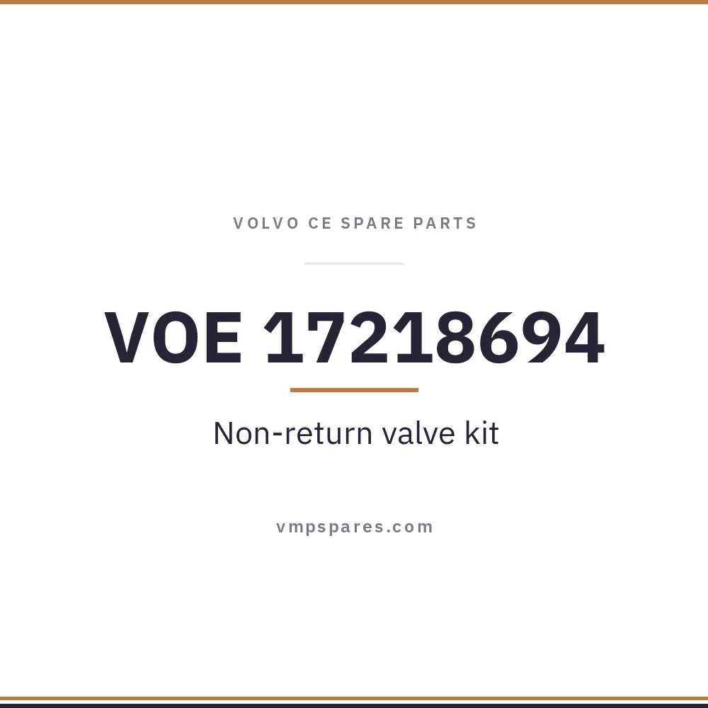 VOE 17218694 – Non-return valve kit