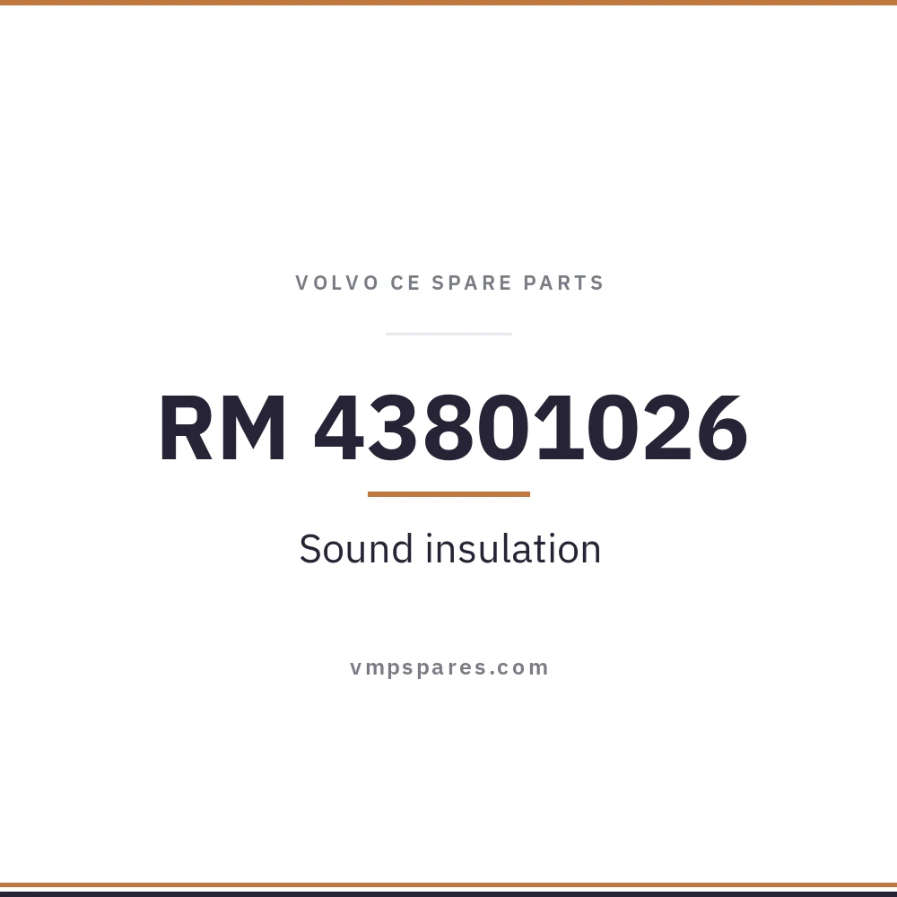 RM 43801026 – Sound insulation