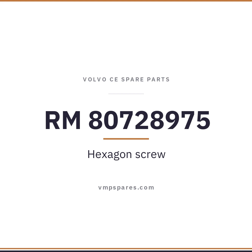 RM 80728975 – Hexagon screw
