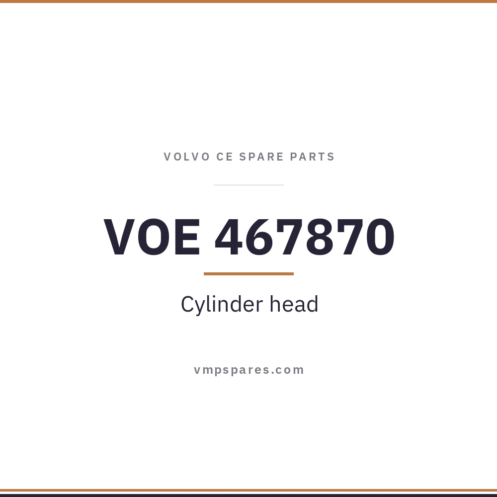 VOE 467870 – Cylinder head