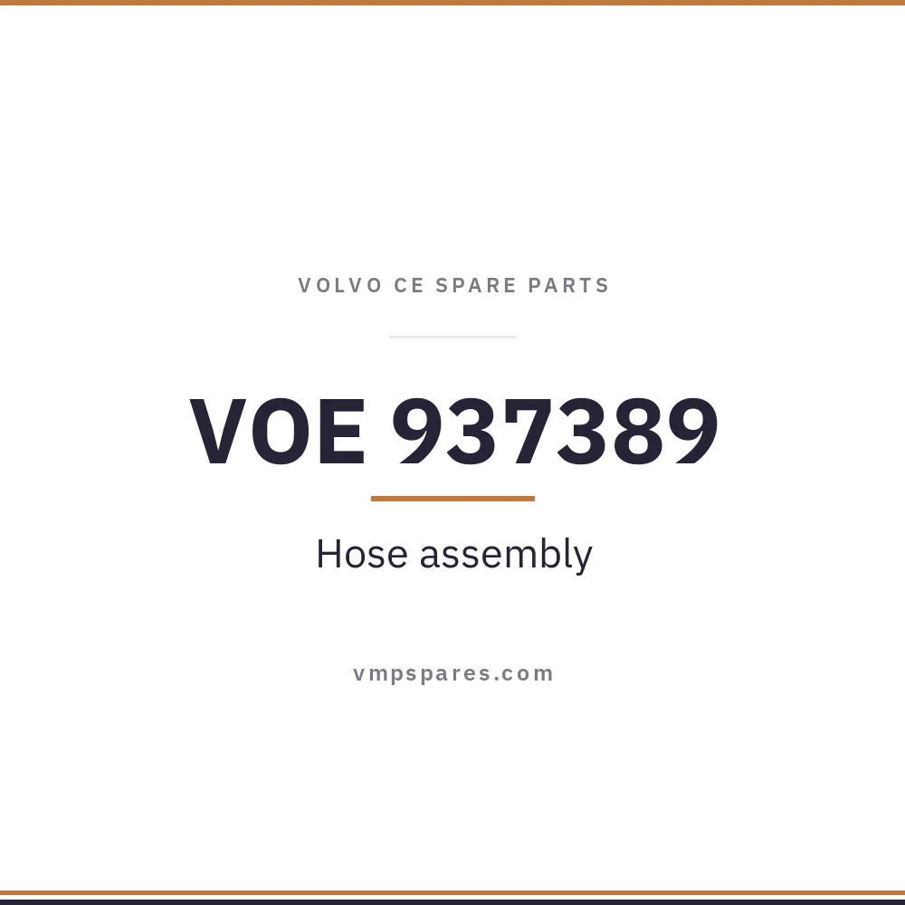 VOE 937389 – Hose assembly