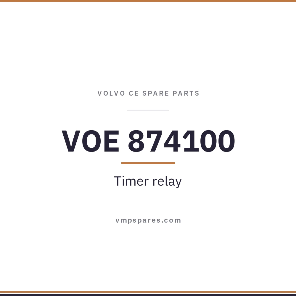 VOE 874100 – Timer relay