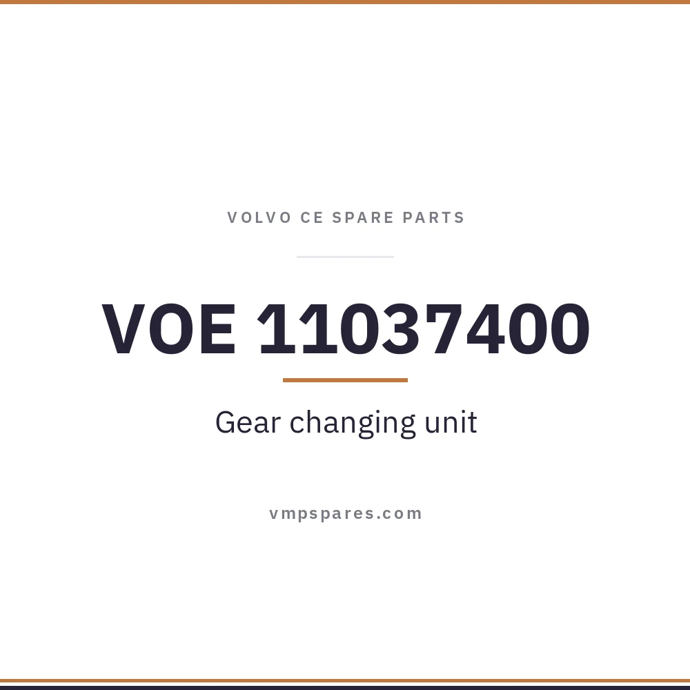 VOE 11037400 – Gear changing unit