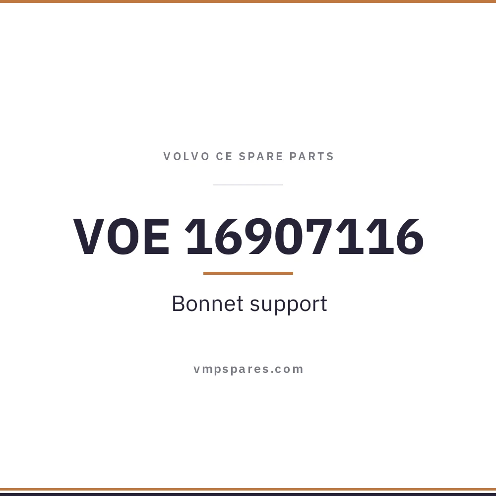 VOE 16907116 – Bonnet support