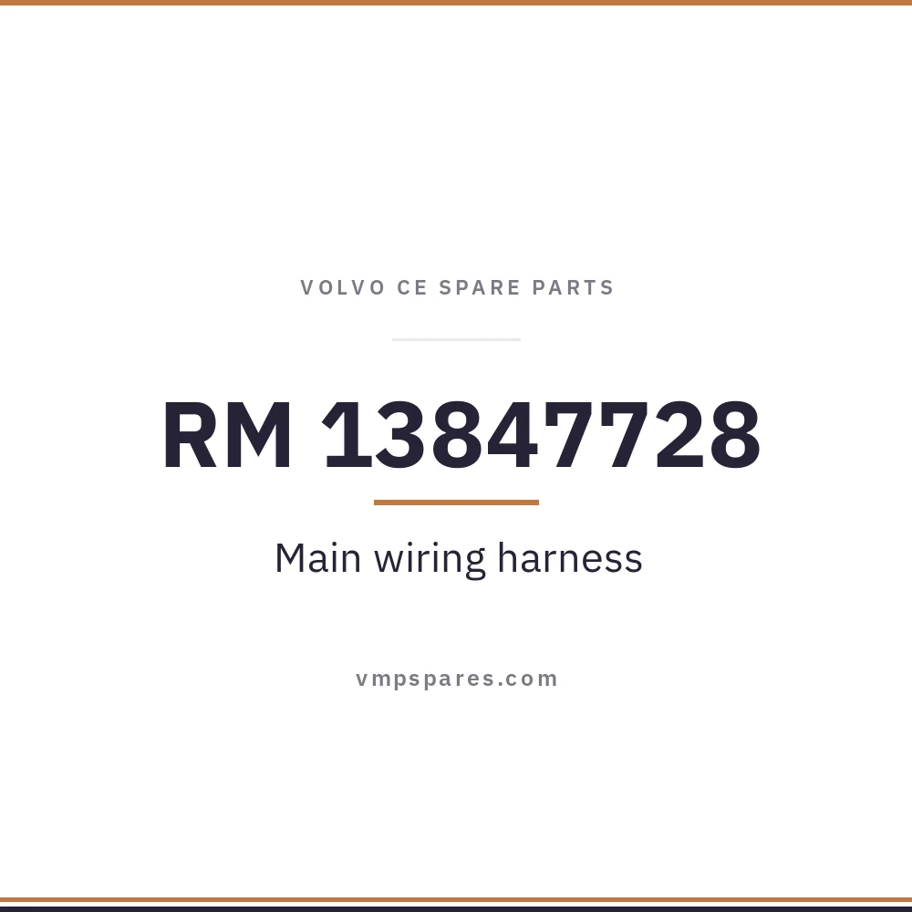 RM 13847728 – Main wiring harness