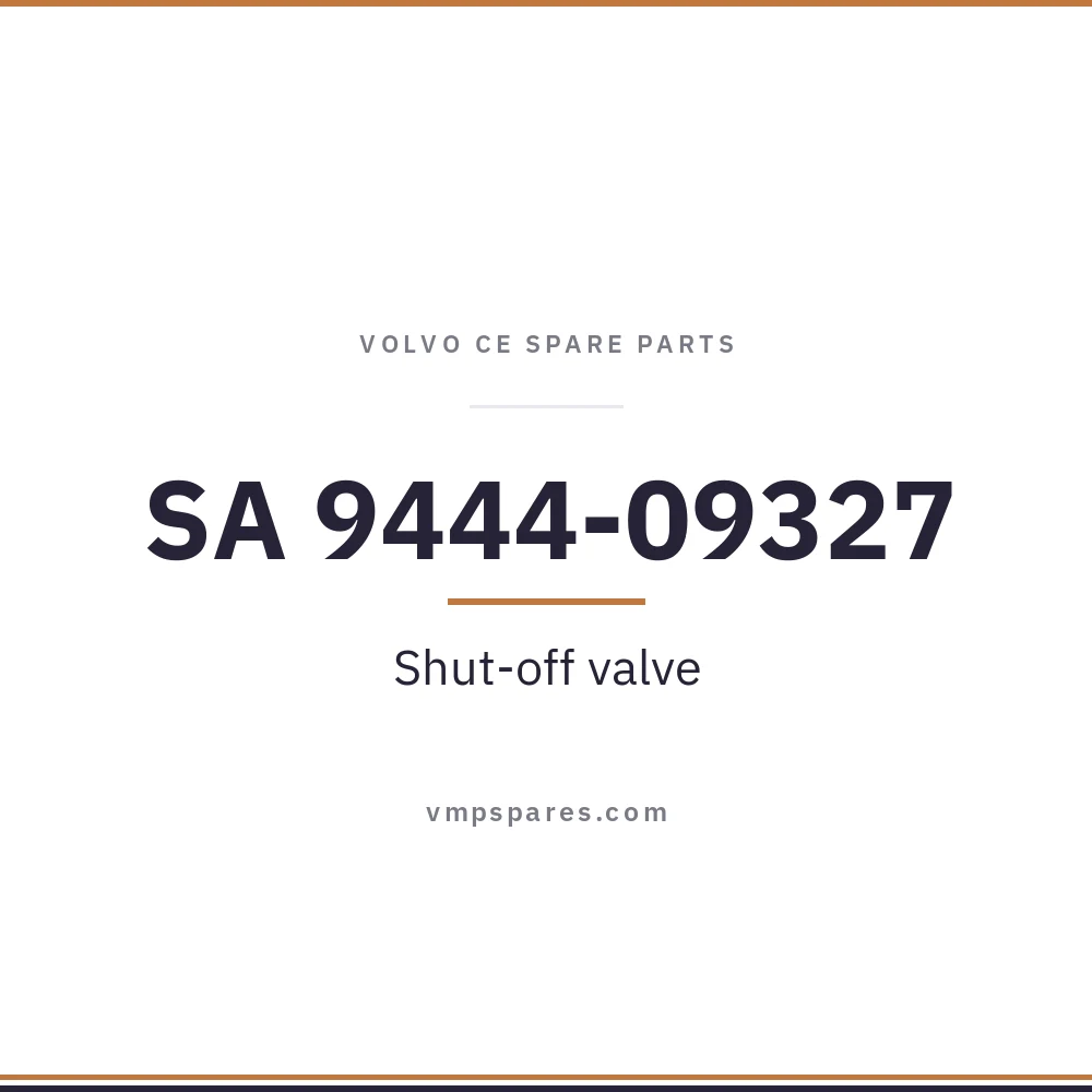 SA 9444-09327 – Shut-off valve