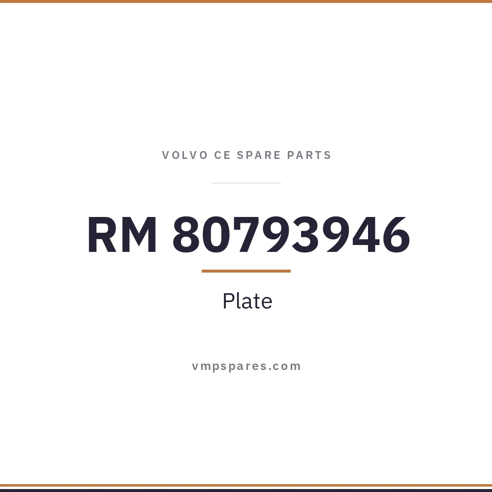 RM 80793946 – Plate