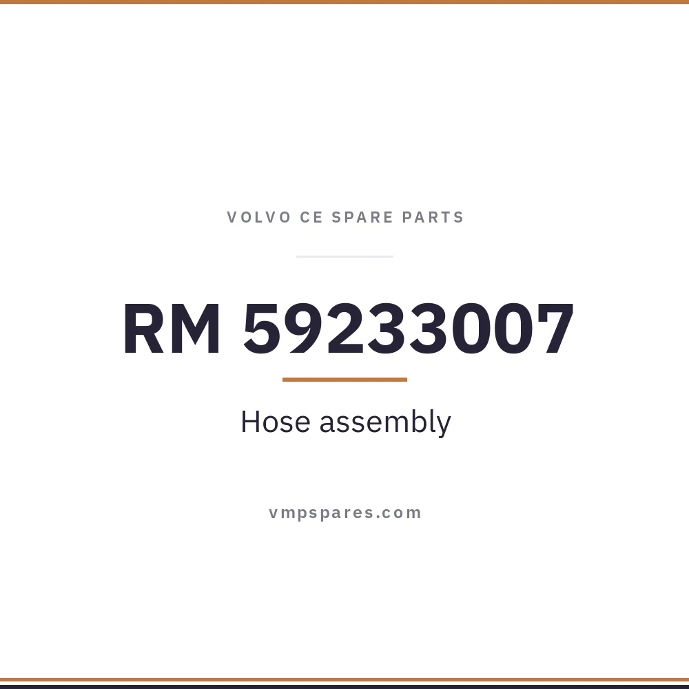 RM 59233007 – Hose assembly