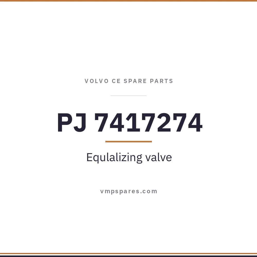 PJ 7417274 – Equlalizing valve