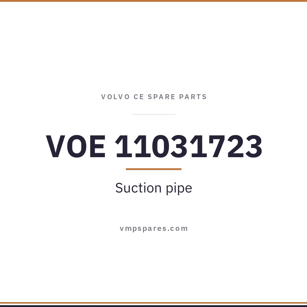VOE 11031723 – Suction pipe