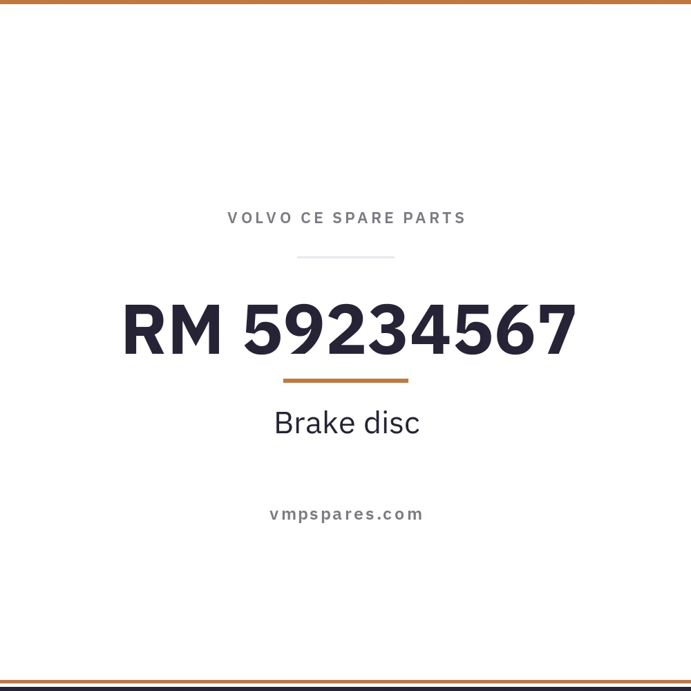 RM 59234567 – Brake disc