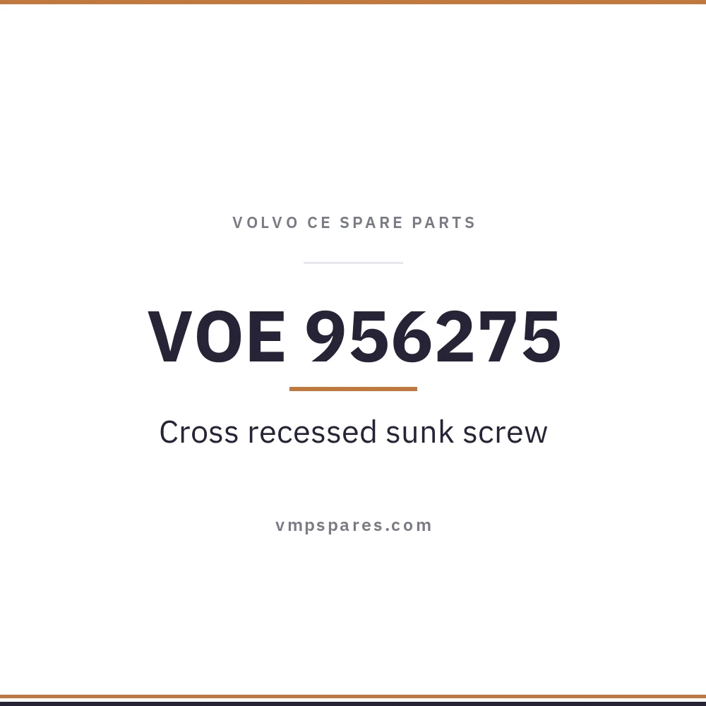 VOE 956275 – Cross recessed sunk screw