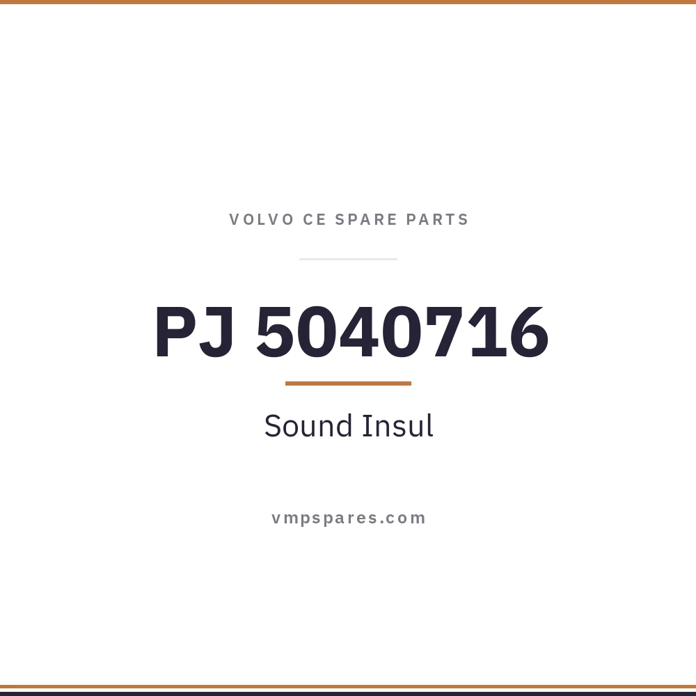 PJ 5040716 – Sound Insul