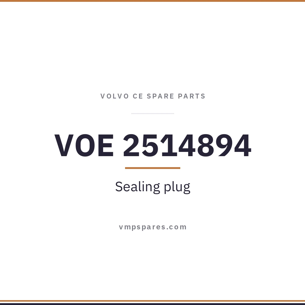 VOE 2514894 – Sealing plug